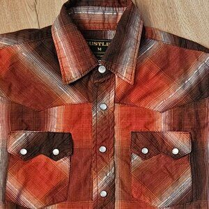 Kids Western Pearl Snap Shirt Medium